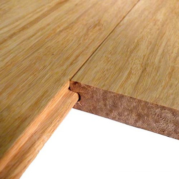 Plancher de bambou solide tissé naturel de brin